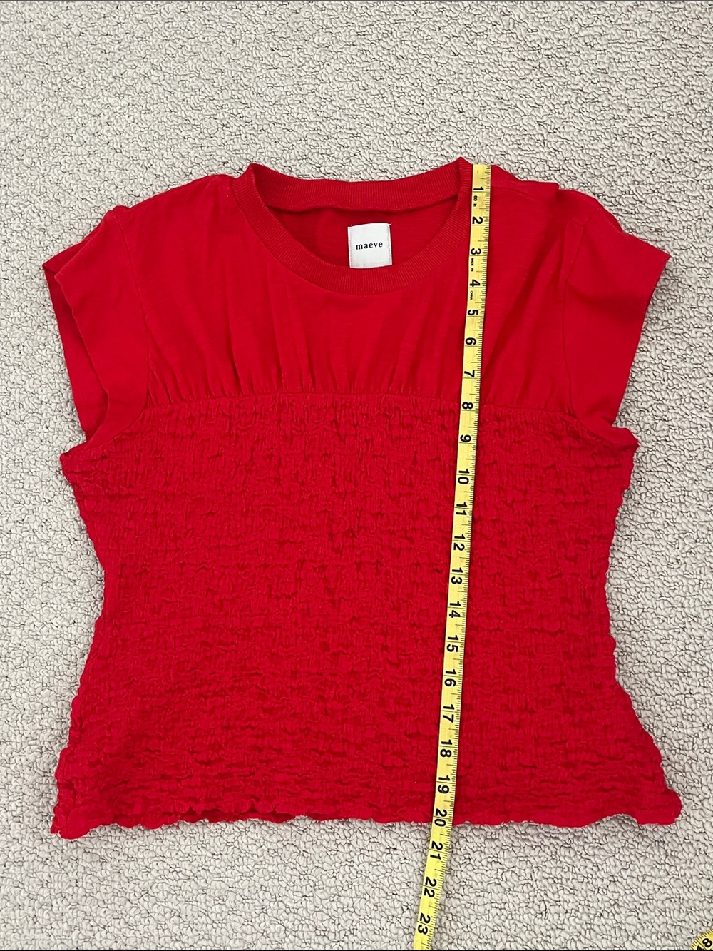 Maeve  - Anthropologie - Smocked Muscle Tee - Picture 8 of 10